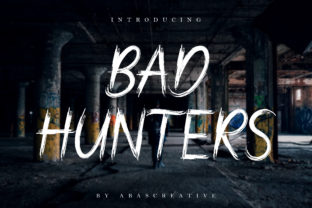 Bad Hunters: A Street-Wise Brush Font for Bold Brand Identity