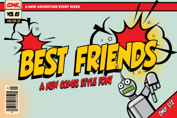 Best Friends Font: A Comic-Style Display Typeface for Playful Branding