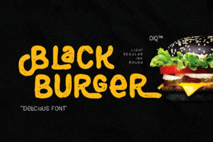 Black Burger Font for Standout Campaign Design