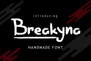 Breakyna: A Handmade Brush Font for Bold Editorial Moments