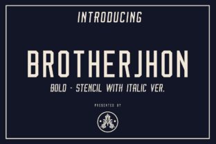 Brother Jhon Duo: A Sporty Vintage Display Font for Editorial Charm