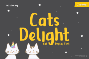 Cats Delight: A Cheerful Display Font for Joyful Editorial Design
