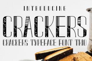 Crackers: A Whimsical Display Font for Personal, Floral Typography