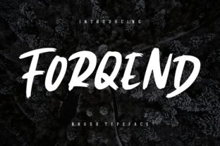 Forqend Font: A Standout Display Typeface for Small Business Branding