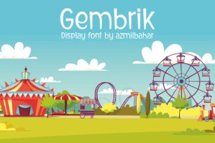 Gembrik: A Joyful Display Font for Comic-Themed Marketing