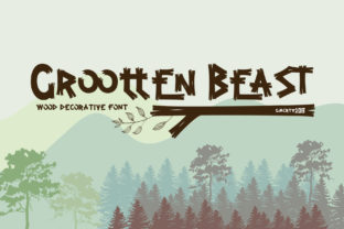 Grootten Beast: A Wood-Inspired Display Font for Outdoorsy Brands