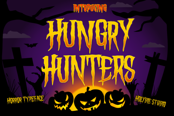 Hungry Hunters Font for Spooktacular Branding Projects