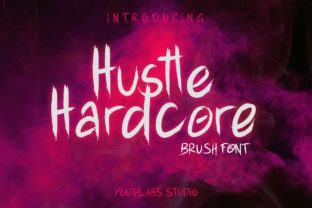 Hustle Hardcore Display Font for Bold Campaign Visuals