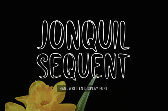 Jonquil Sequent Display Font for Handmade Creators