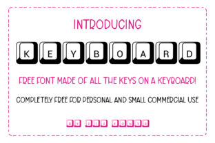 Keyboard Display Font for Editorial Playfulness