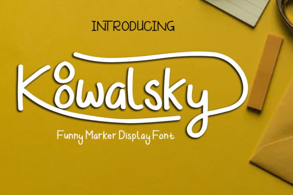 Koowalsky Display Font for Bold Handmade Branding