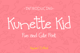 Kunette Kid: A Whimsical Display Font for Small Business Branding