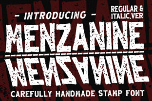Menzanine: A Rustic Display Font for Editorial Design
