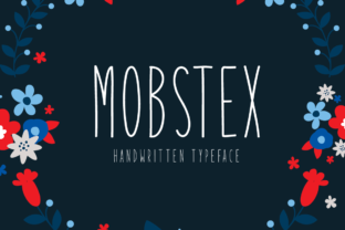 Mobstex: A Delicate Handwritten Display Font for Editorial Design