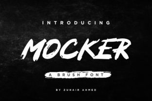 Mocker Brush Font for Bold Handmade Designs