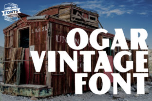 Ogar: A Bold Vintage Display Font for Digital Design