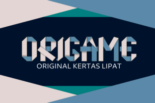 Origame Display Font for Modern Handmade Branding