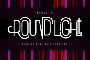 Round Light Font for Playful, Disco-Inspired Campaigns