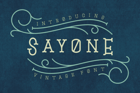 Sayone Display Font for Vintage-Inspired Branding