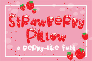 Strawberry Pillow Font for Sweet, Contemporary Branding