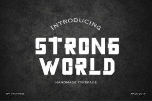 Strong World: A Playful Yet Elegant Display Font for Modern Publishing