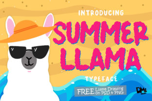 Summer Llama Display Font for Playful Branding