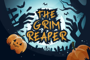 The Grim Reaper Halloween Font for Makers