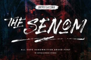 The Senom: A Handwritten Brush Font That Commands Attention