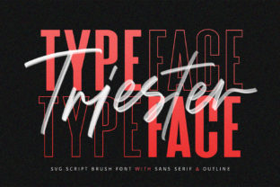 Triester: A Bold Brush Display Font for Editorial Impact