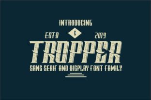 Tropper Family: A Vintage Display Font for Authentic Branding