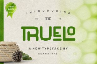 Truelo: A Modern, Organic Display Font for Small Business Branding