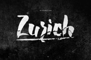Zurich Font: A Chunky Bold Display Typeface with Rough Edge Character